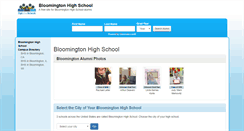 Desktop Screenshot of bloomingtonhighschool.net