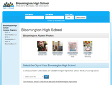 Tablet Screenshot of bloomingtonhighschool.net